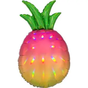31" Pineapple Shape Iridescent Helium Balloon 1ct #39304