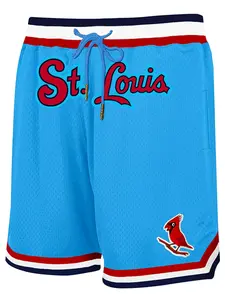 Men's Letter & Graphic Embroidery Drawstring Waist Pocket Basketball Shorts, Casual Breathable Quick Drying Zipper Pocket Back Shorts for Summer, Men's Sports Bottoms for Daily Wear, Clothing, Athletic Shorts, Gym Apparel, Athleisure Bottoms