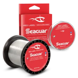 Seaguar Red Label Fluorocarbon Fishing Line, 200 yd, Heavy-Duty Fishing Equipment for Anglers
