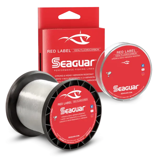 Seaguar Red Label 100% Fluorocarbon Fishing Line, 200 yd Fishingline - Highly Abrasion-Resistant, Excellent Knot Strength for Anglers