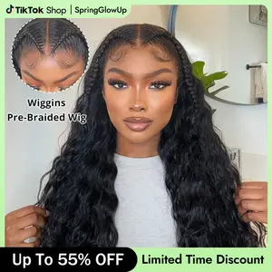 [Spring Renewal] Wiggins Hair Pre Braided Glueless Loose Deep Wave Wig 13x6 Lace Frontal Wigs Human Hair Pre Everything Pre Stylist Wig Ear To Ear Natural Hairline Ready To Go Wig #TikTokShopSpringGlowUp #WeeklyDeals
