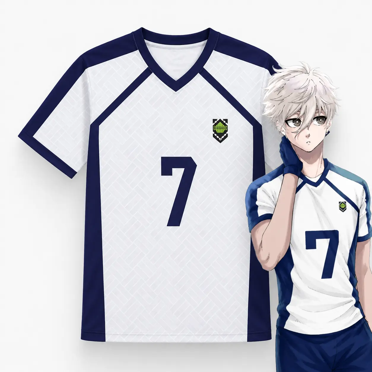 Blue Lock Anime - Inspired Soccer Jersey, Japanese Cosplay Casual Top, Fan Gift