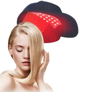 LED Light Hat for Hair Growth, Diode Laser Therapy Cap for Hair Regeneration and Baldness, New Lithium-Powered Headwear