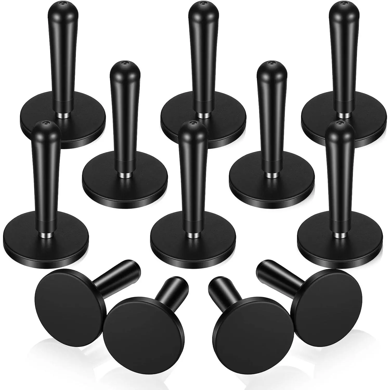 12-Pack Iron & Rubber Vinyl Wrap Magnets, Heavy-Duty Magnetic Gripper Tools (1.7"x2.7") - Repositionable, Secure Grip for Car Wrapping, Window Tint Installation, Default Reliable Extra Pair of Hands