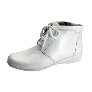 PEERAGE Rhonda Women's Wide Width Leather Utility Booties