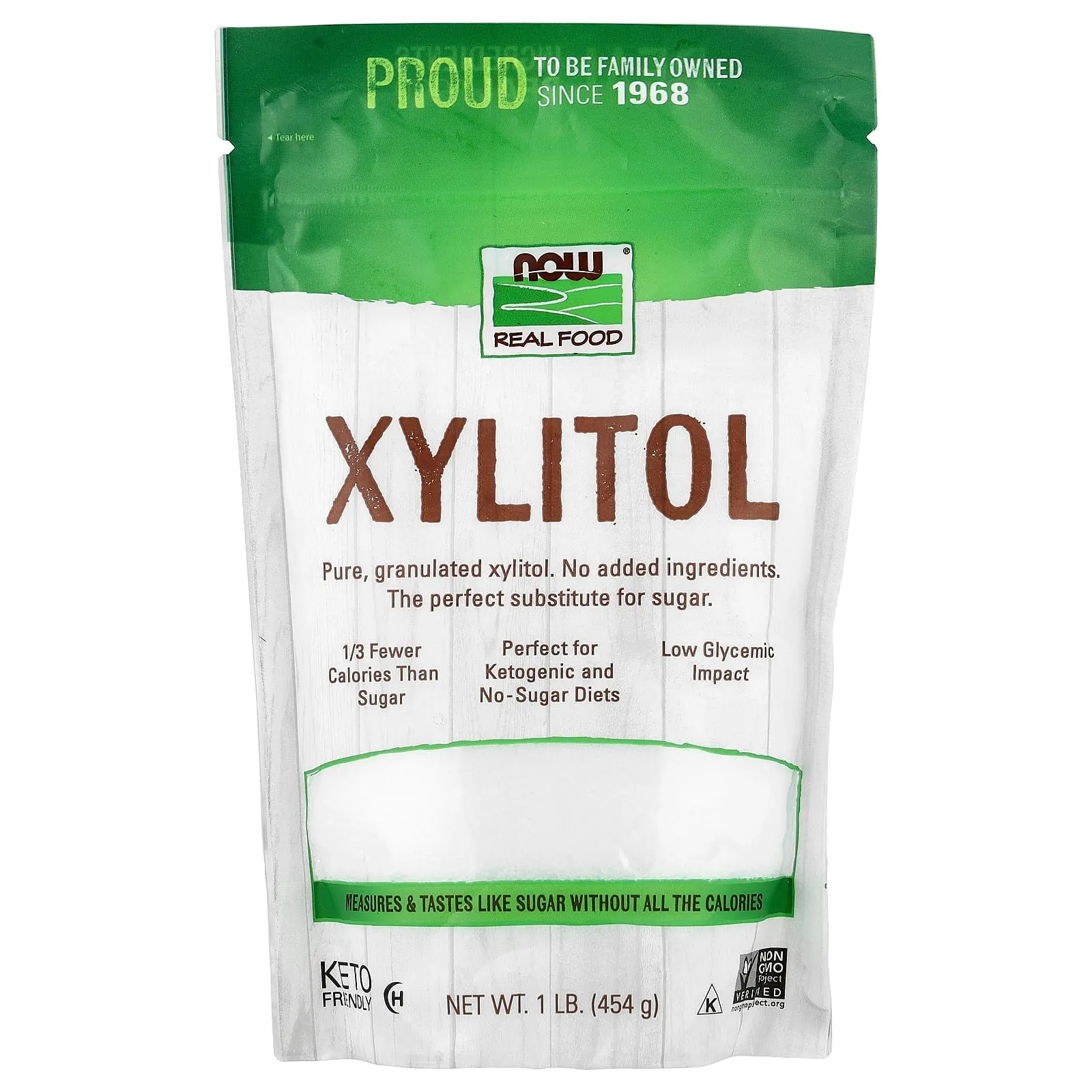 NOW Foods Real Food, Xylitol, 1 lb (454 g) NOW Foods Real Food, Xylitol, 1 lb (454 g)