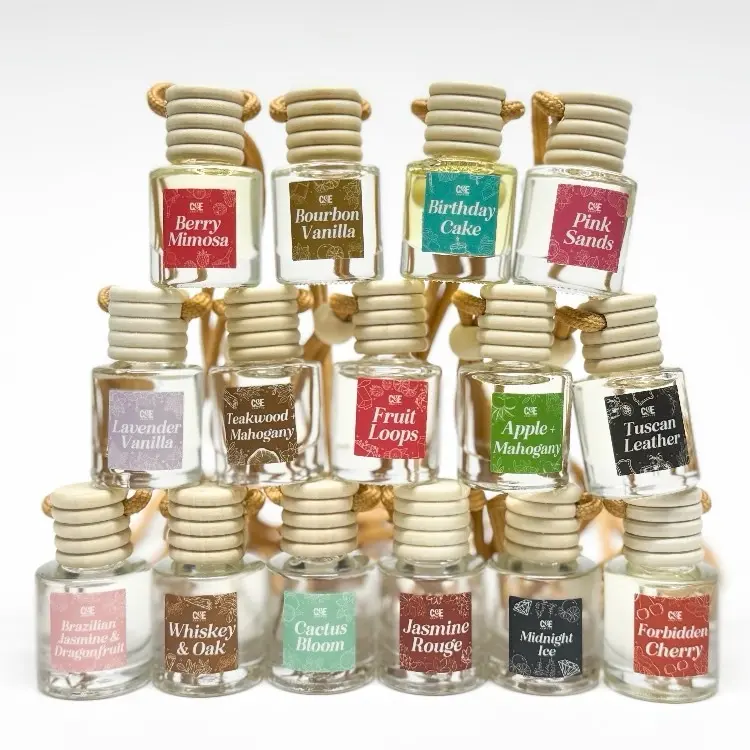 Premium Scented Car Air Freshener - Long Lasting Car Diffuser - Last 60+ Days - Safe Non-Toxic - Stylish Compact Design - Berry Mimosa Flavor
