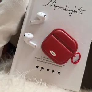 Magnetic Leather Headphone Case for Apple AirPods Pro 3, Pro 2, Pro 4, 3, 2, Stylish Design and Simple Look Accessories
