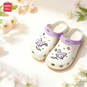 MINISO SR Fashion Clogs & Slide Sandals, Summer Thick Bottom Platform Shoes with Height Boost, Non-Slip Lightweight EVA Design for Beach & Daily Wear, Cute Kawaii Style, Comfortable All-Day Wear, Perfect Summer Footwear for Women