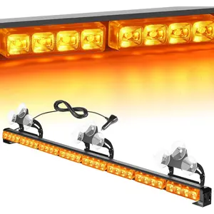Nilight Traffic Advisor Strobe 35 Inch 32LED 21 Flash Patterns with Cigar Lighter for  Cars and Construction Vehicles Truck Automotive, Strobe Light Kit