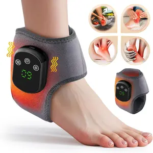 Electric Foot Ankle Massager with Heat and Vibration, Wireless Heated Ankle Wrap for Relaxation, Perfect for Home Use 1pc / 2pcs