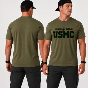 USMC Semper Fidelis T-Shirt, Marine Corps Military Shirt, United States Marines Tee, USMC Veteran Shirt, Semper Fi Patriotic Graphic T-Shirt