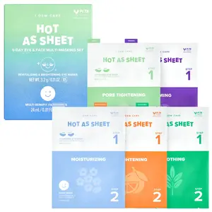 I DEW CARE Korean Sheet Mask Pack 5 Set l Hot As Sheet Multi-Masking Face and Eye Mask 5 Set, Hydrating for Dry Skin, Sensitive Skin, Soothing Skincare, For All Skin Types, Comfort, Moisturizer, Hydrate