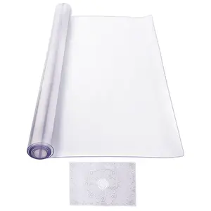 VEVOR Plastic Table Cover,  40 x 80 Inch 2.0 mm Thick Clear Table Protector, Rectangle PVC Desk Mat, Waterproof & Easy Cleaning Desk Pad Tablecloth, for Office Dresser Dining Room Table Night Stand