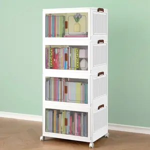 50cm-2/3/4/5 layers Foldable Storage Bin - Large Capacity, Stackable Organizer for Clothes, Toys, Books & More - Easy Setup, No Assembly Required - For Home Organization - Suitable for Bedroom & Living Room - Great Gift for Housewarming