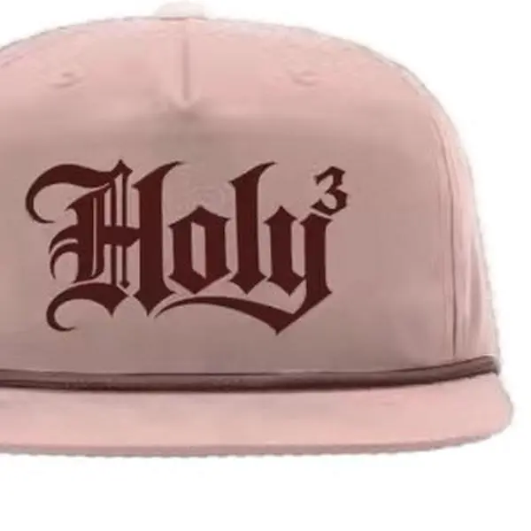 Pink HOLY baseball cap hat headwear