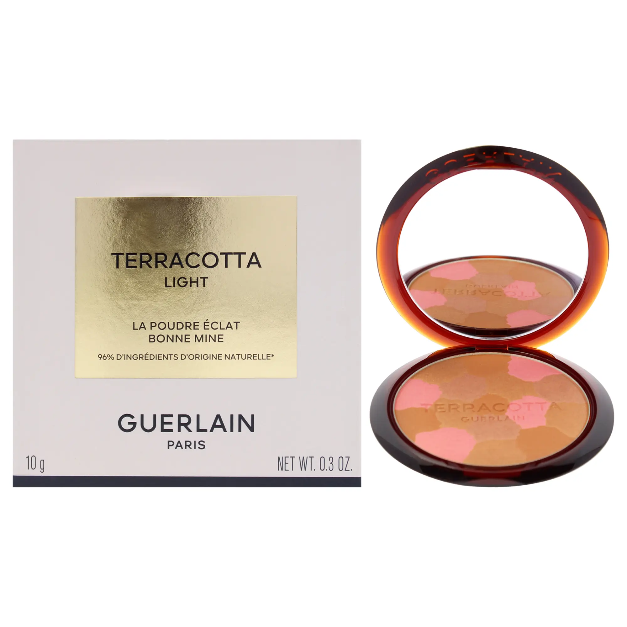 Guerlain Terracotta Light Healthy Glow Makeup Powder Compact - 04 Deep Cool for Women - 0.3 oz Powder
