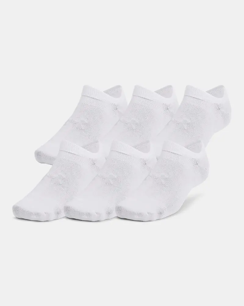 Under Armour Essential Unisex 6-Pack No-Show Socks