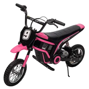 24V 350W Kids Electric Dirt Bike – 3 Speed Levels, Max Speed Up to 14.29 MPH, Built-in Metal Suspension for Safe Shock Absorption, Off-Road Electric Ride-On Motorcycle for Children