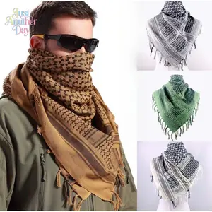 Cotton arabic headscarf camouflage jacquard scarf arabic square scarf outdoor scarf shawl