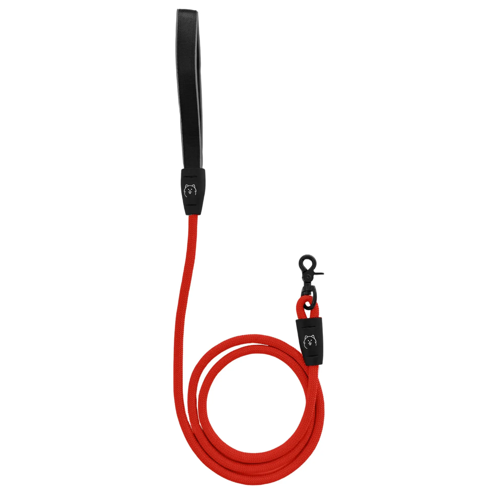 ShawnCo | Basecamp Rope Dog Leash Premium Durable Pet Leash with Soft Neoprene Padded Reflective Handle for Small Medium and Large Dogs Ideal for Hiking Running and Outdoor Activities
