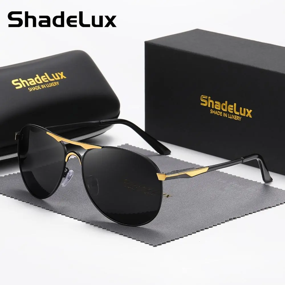 ShedaLux unisex polarized alloy beam frame sunglasses driving sun glasses sun-shading glasses
