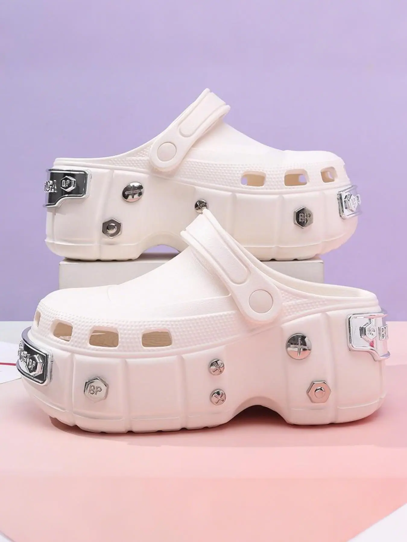 Women's Fashionable Solid Color Clogs, Sporty Breathable Clogs, Casual Comfortable Breathable Non-slip Clogs, Outdoor Sports Sandals for Beach Vacation
