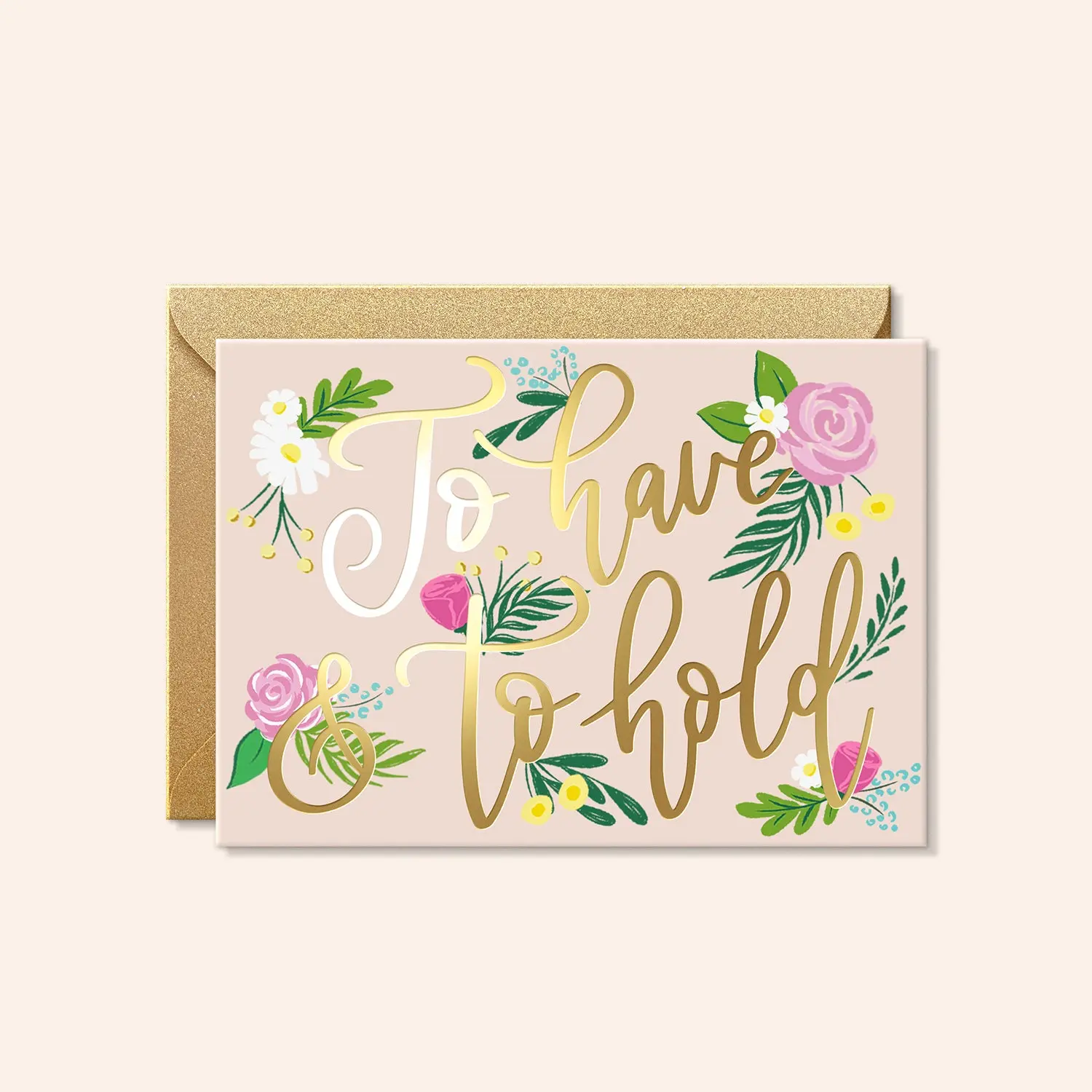 To Have and to Hold Engagement and Wedding Card