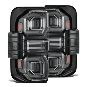 AlphaRex 21-25 Ford Bronco NOVA-Series Prismatic LED Tail Lights Black