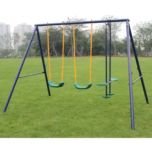 Aobtkel®2 in 1 Swing Set With Belt Swing, Glider for Backyard#Summervibes