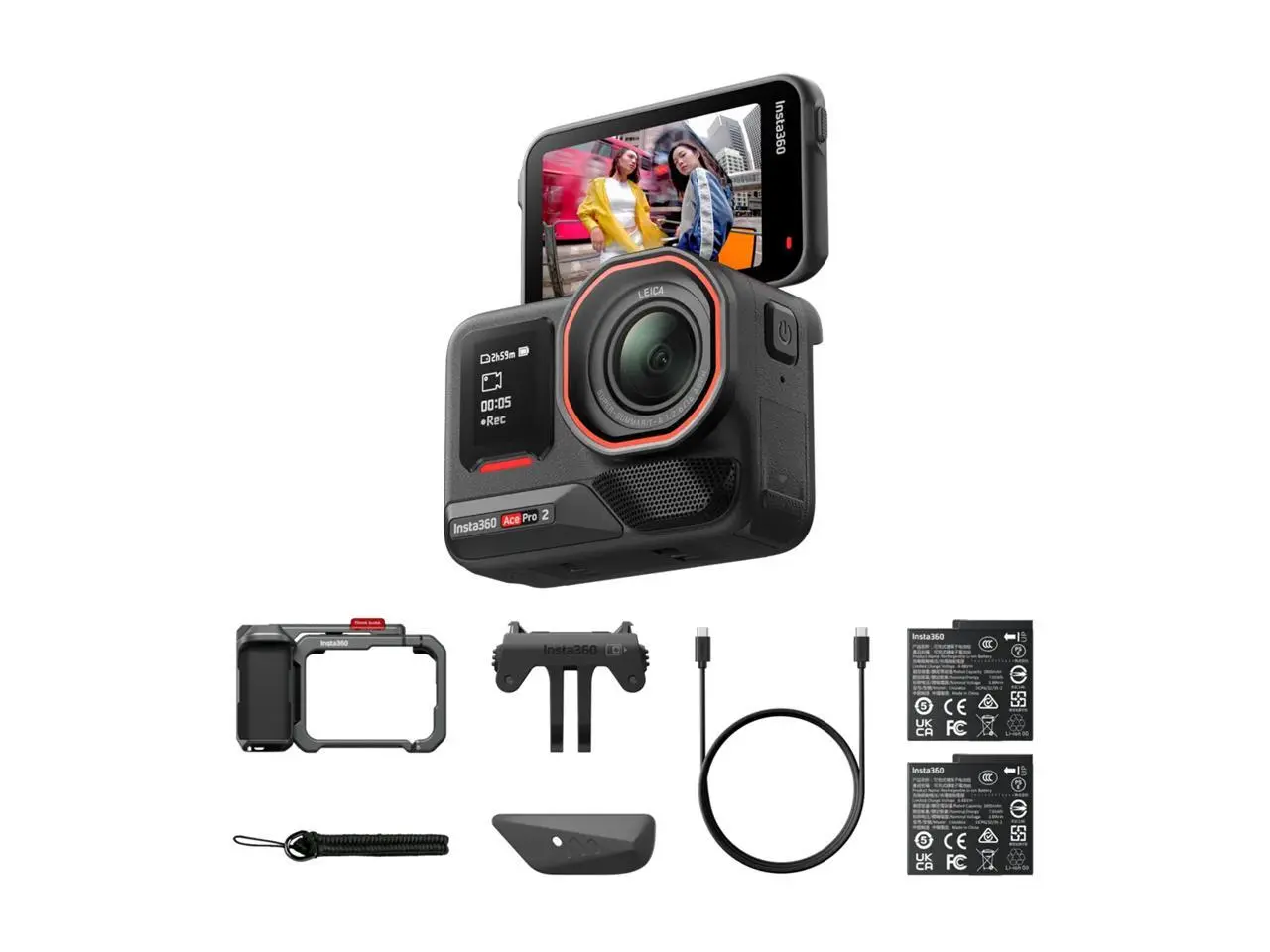 Insta360 Ace Pro 2, Xplorer Bundle, Dual Battery, Slate Gray Insta360 Ace Pro 2, Xplorer Bundle, Dual Battery, Slate Gray