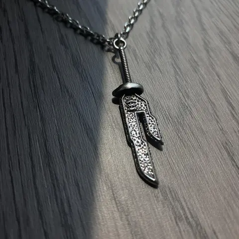 Anime Toji Fushiguro Pendant Necklace  - JJK Inverted Spear of Heaven Jewelry | Stylish Cosplay & Streetwear Accessory"