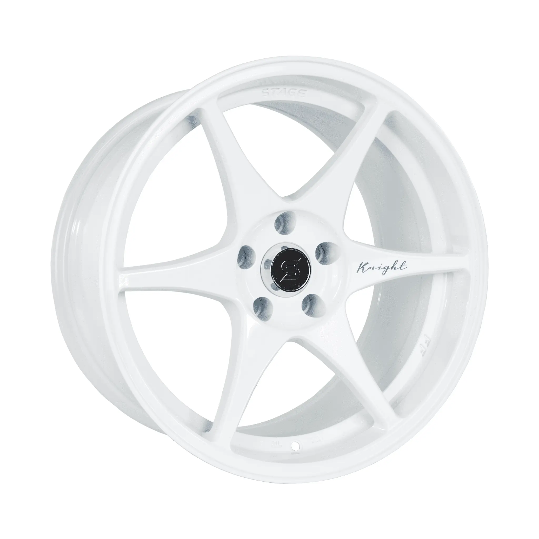 Stage Wheels Knight 18x9.5 +35mm 5x100 CB: 73.1 Color: White