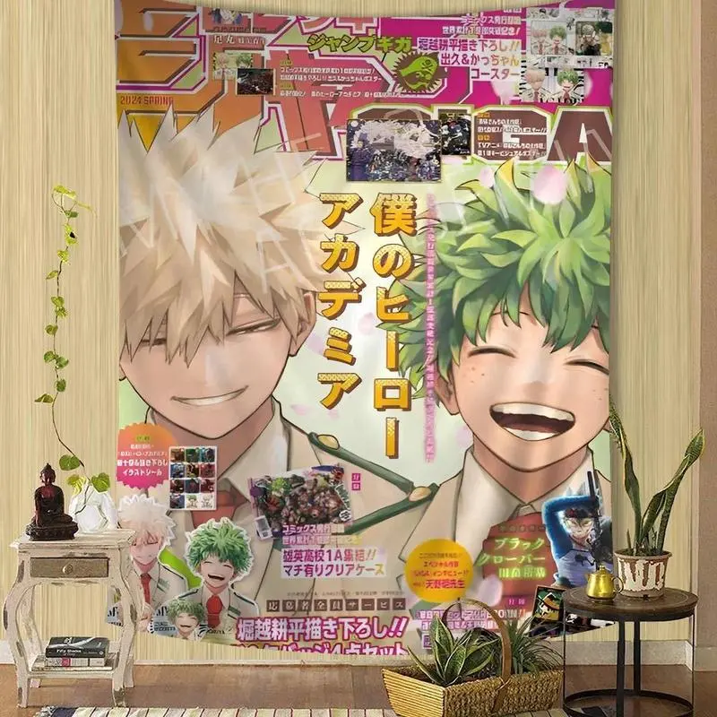 My Hero Academia Kaminari Denki Classic Anime Print Bright Synthetic Tapestry - Light Polyester-Linen-Cotton Hanging Bohemian Home Supplies, Living Room Wall Decor, Japanese Room Accessory, Strong Fabric, Room Decor, 30X40inch