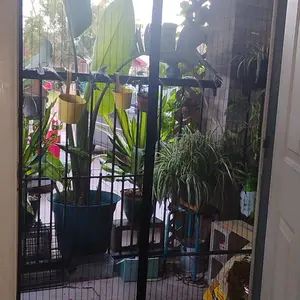 Magnetic Screen Door,Self Sealing Magnets, Easy Install Screen Doors with Magnets,Pet & Kid Friendly