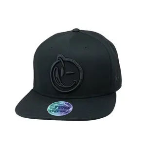 Classic Black Flat Bill Snapback Premium Quality Cap