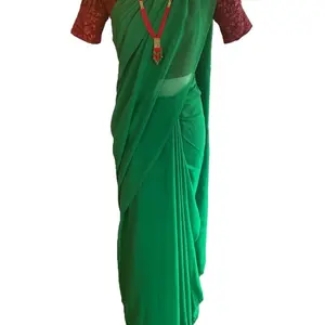 Plain saris