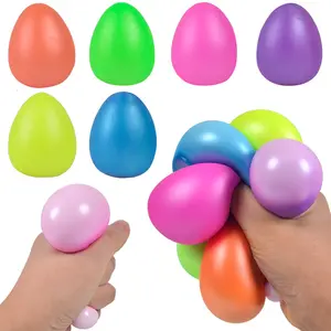 Happy Hatch 2-Pack Squishy Egg Stress Balls - Sensory Stress Ball/Decompressor for Adults/Kids