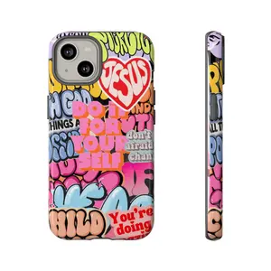 Christian Phone Case, collage tough phone case, gift for her for him
