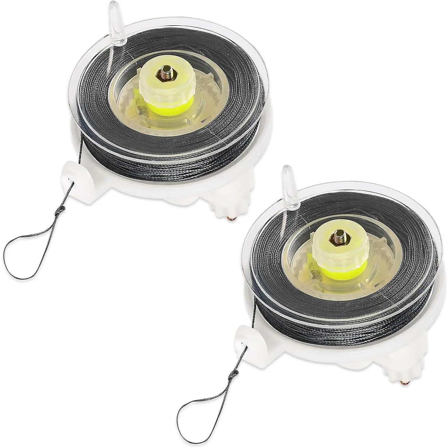 Kevlar Trip Wire  Device with  Reel - 85ft of 12 Gauge Perimeter  with Silicon Coated Cord Line - Camping Perimeter  and Early   Trip