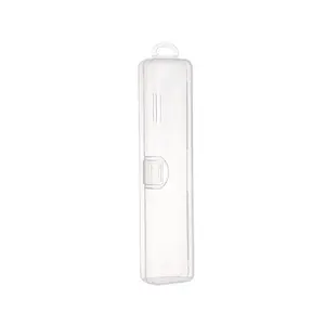 1pc Transparent Portable Dustproof Storage Case, Travel Makeup Brushes Organizer