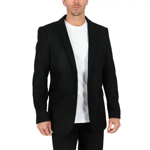 Men's Black Western Sport Coat