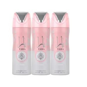 Yara Perfumed Deodorant Spray Pack of 6 - Luxurious Oud & Musk Scent for Men & Women, Long-Lasting Freshness, Premium Arabic Fragrances, 200ml Each