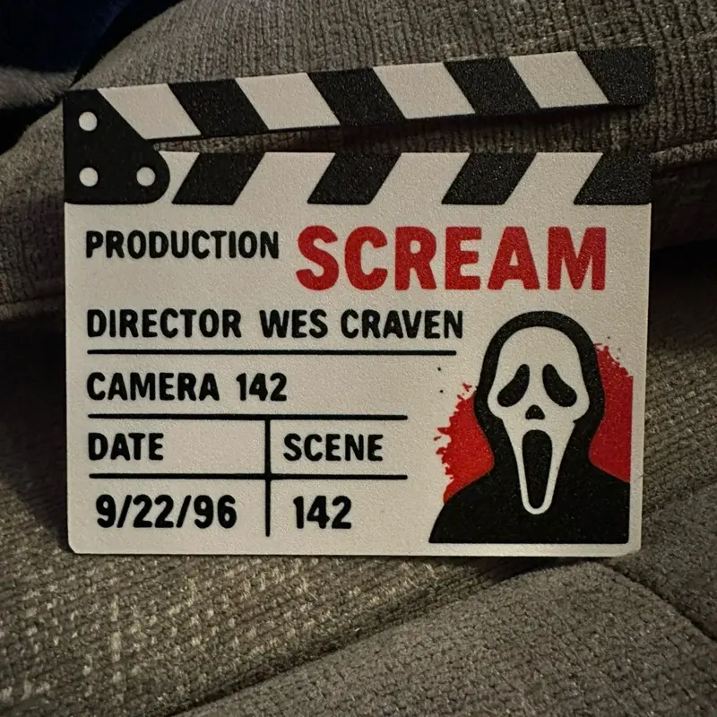 Ghostface - Scream Clapperboard