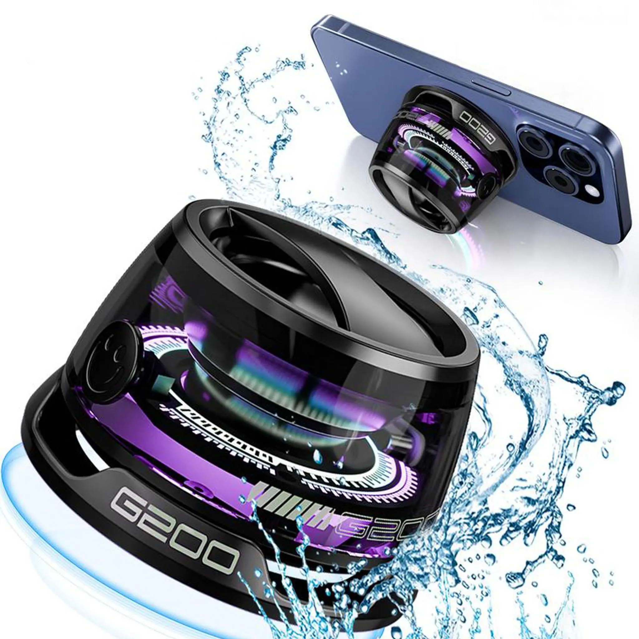 Portable Bluetooth Speaker Magnetic Wireless Speaker Loud HD Stereo Surround Sound Strong Deep Bass Suitable for Home/Outdoor/Party/Beach and Other Occasions Electronic Gadgets Holiday Gifts and Other Multi-Purposes
