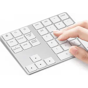 Number Pad,  Rechargeable  Numeric Keypad Slim 34- External Numpad Keyboard Data Entry for Laptop, MacBook, MacBook Air/Pro, iMac, Windows, Surface Pro -