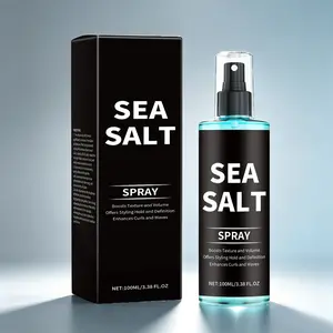 Sea Salt Curl Styling Spray — Long-lasting hold spray for men，reates bouncy curls and adds texture，lightweight, non-sticky formula -100ml.