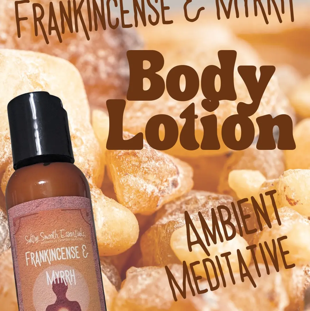 Frankincense & Myrrh Body Lotion, All-Natural Body Care Moisturizer with Ultra-Rich Avocado Oil, Soothing Hydrating Essential Oil Blend for Selfcare