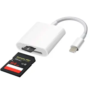 USB-C SD Card Reader for iPhone, 3-in-1 Memory Card Reader with Dual Slots & USB Camera Adapter, USB Port Adapters, USB C Interface, Type C Ports, Compatible with iPhone 15/16/17, iPad, Mac/MacBook Pro/Air, Android Phones & Laptops