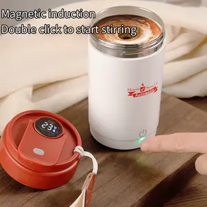 Coffee Cup with Temperature Display, 300ml Stainless Steel Coffee Cup, Smart Vacuum Insulated Water Cup, Portable Travel Drink